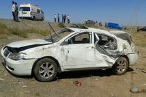 تصادف مرگبار یک سواری لیفان با 2 عابر پیاده