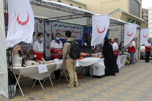 برپایی نمایشگاه توانمندی های جمعیت هلال احمر استان اردبیل 