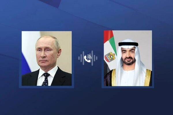 پوتین و رئیس امارات درباره ایران گفتگو کردند