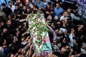 پیکر شهید «سید علی احمد جعفری» در حرم مطهر رضوی تشییع شد
