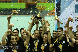 دیدار پایانی تیم های والیبال شهرداری ورامین و سایپا