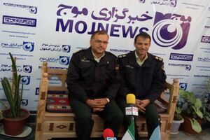 بازدید معاون اجتماعی فرماندهی انتظامی و رئیس مرکز اطلاع رسانی پلیس استان اصفهان از دفترخبرگزاری موج 
