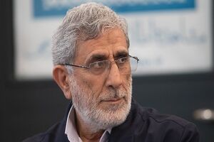 سردار قاآنی در مراسم تشییع پیکر رهبری شهید حضور یافت