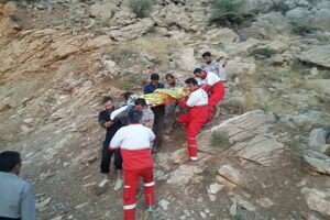 سقوط از کلکچال و انتقال مصدوم با بالگرد