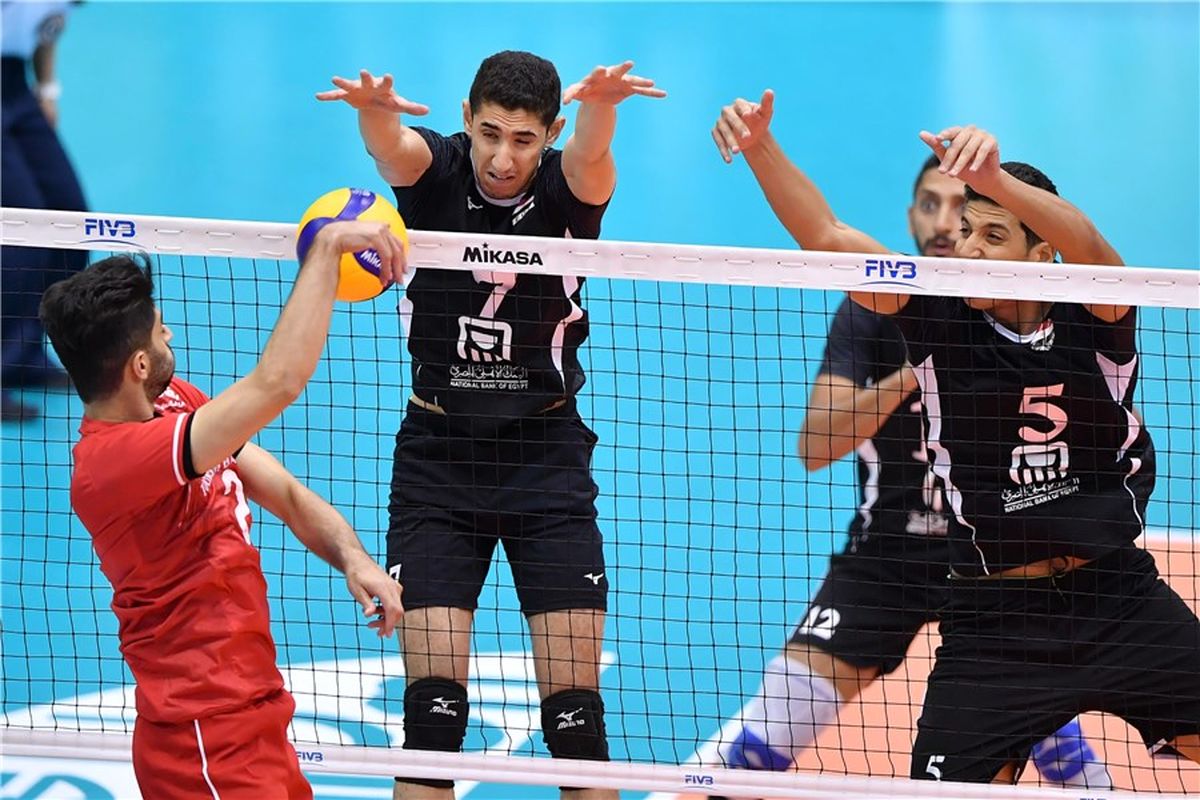 بازی والیبال ایران و مصر