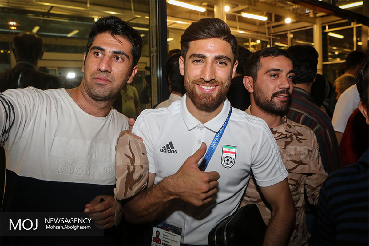 بازگشت افتخارآفرینان تیم ملی فوتبال به ایران-جهانبخش