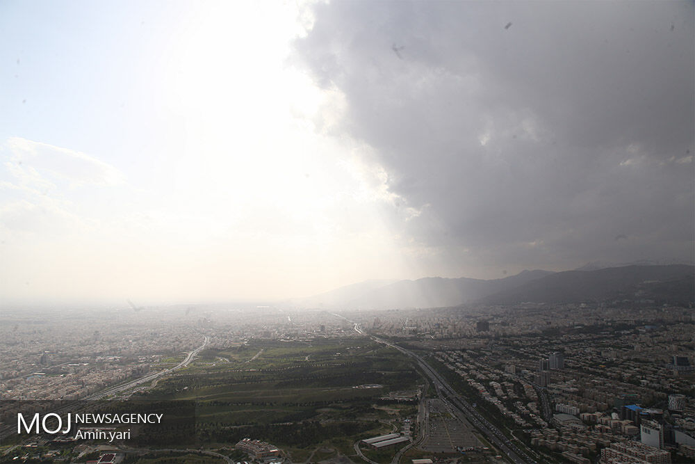 باد شدید راه تهران
