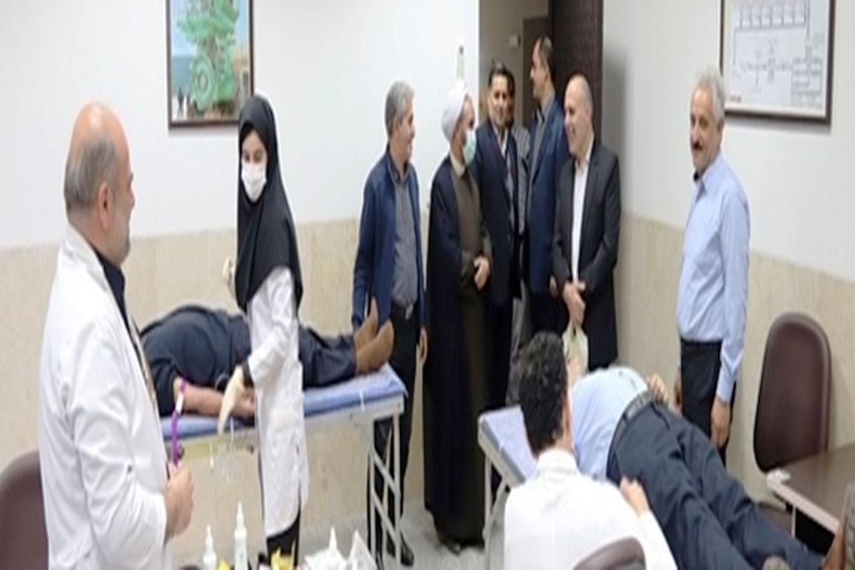 اهدای خون کارکنان بندر نوشهر