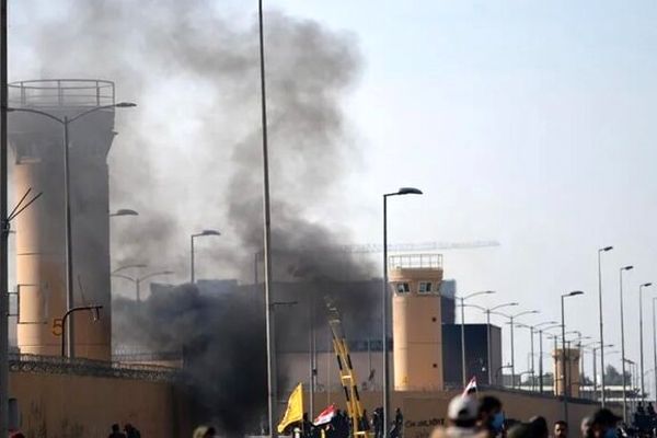 انفجار کنترل شده در سفارت آمریکا در عراق رخ داد