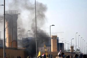 انفجار کنترل شده در سفارت آمریکا در عراق رخ داد