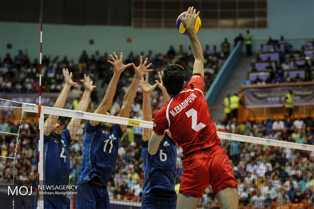 دیدار تیم های والیبال ایران و آرژانتین