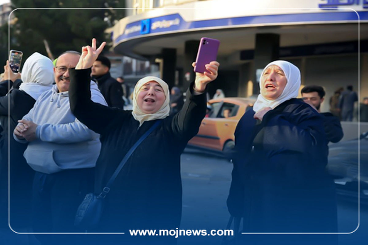 کاور خوشحالی مردم سوریه موج