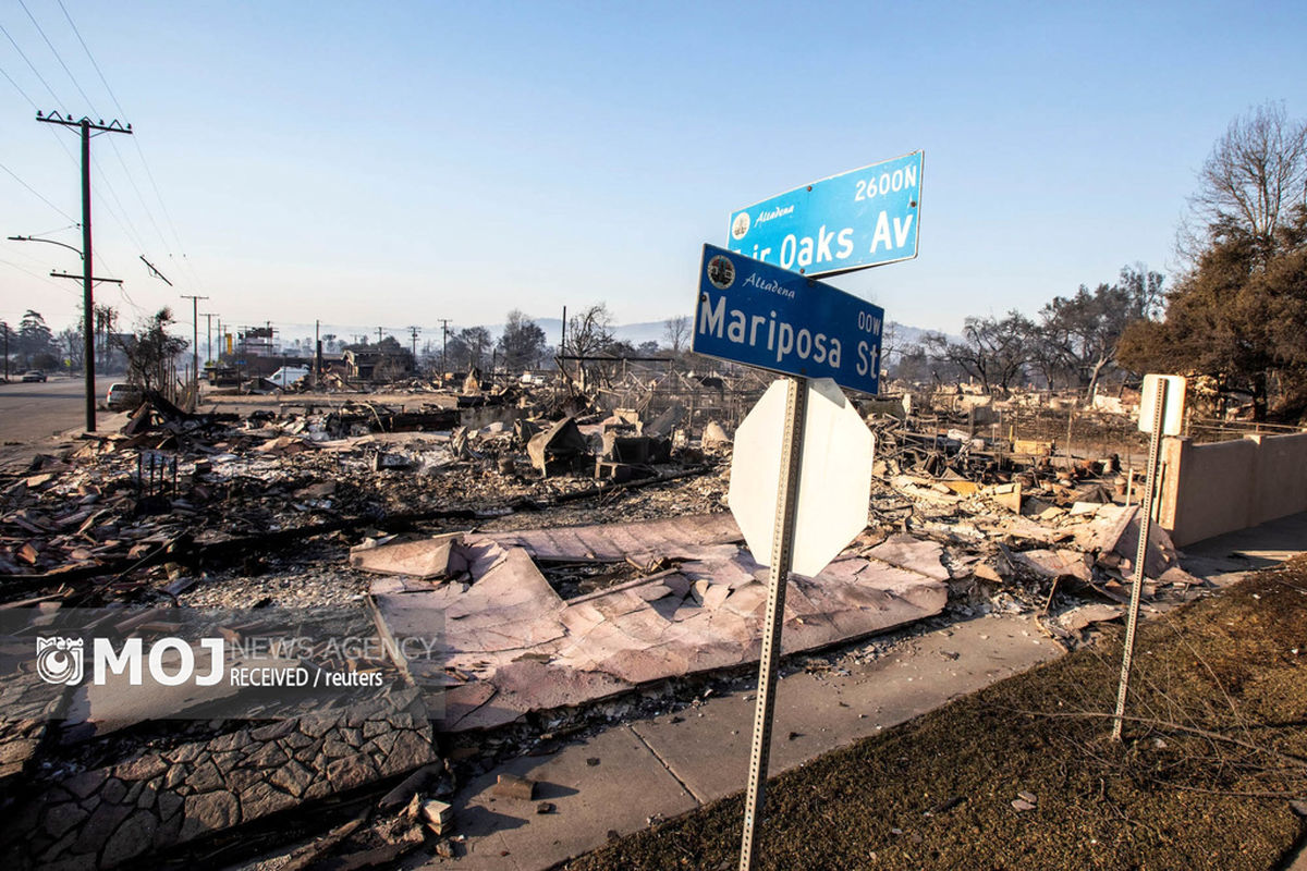 تصاویر ترسناک آتش سوزی لس آنجلس