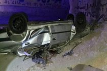 سقوط مرگبار پژو ۴۰۵ از پل هرمودر بندرعباس در نیمه‌شب