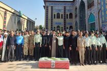 تشییع پیکر شهید مدافع امنیت «رضا زارع مویدی» در شیراز 