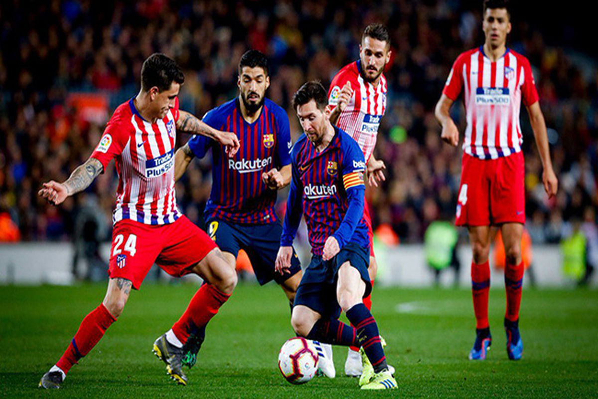 بازی اتلتیکومادرید و بارسلونا
