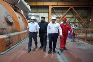 بازدید شبانه مدیرعامل برق حرارتی از نیروگاه بندرعباس در آستانه پیک مصرف برق جنوب