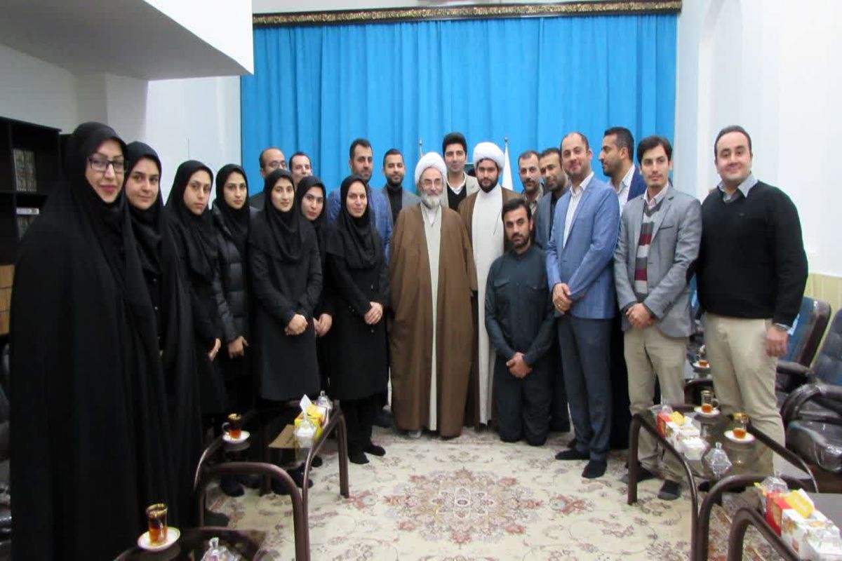 آیت الله فلاحتی در دیدار با اعضای هیئت کبدی گیلان