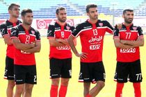 تمرین پرفشار سرخپوشان در روز بازی