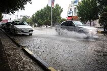  آبگرفتگی معابر در برخی مناطق مازندران بر اثر بارش باران پاییزی