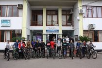 رکاب زنی با شعار حفاظت از تالاب انزلی