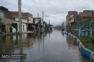 آبگرفتگی معابر شهری در گنبد کاووس