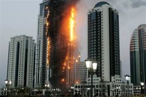 آتش سوزی امروز دبی ۱۶  کشته و ۹ زخمی به جا گذاشت