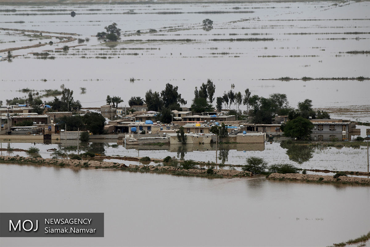 تصاویر هوایی از مناطق سیل زده استان خوزستان