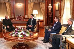 ایرج مسجدی با نیچروان بارزانی دیدار و گفتگو کرد