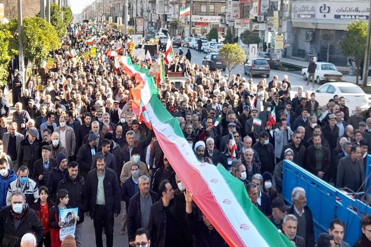 راهپیمایی 22 بهمن مازندران 1401