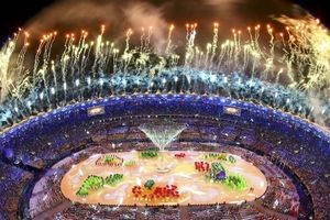 حضور بدل رهبر کره شمالی در مراسم اختتامیه المپیک