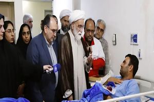 نماینده ویژه رهبر معظم انقلاب از مصدومان حادثه بندر شهید رجایی عیادت کرد