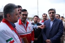 بازدید نوروزی استاندار گیلان از ایستگاه ایمنی و سلامت جمعیت هلال احمر 