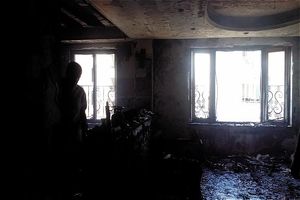 منزل مسکونی در آتش سوخت