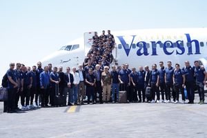 تیم ملی فوتبال عازم تاجیکستان شد