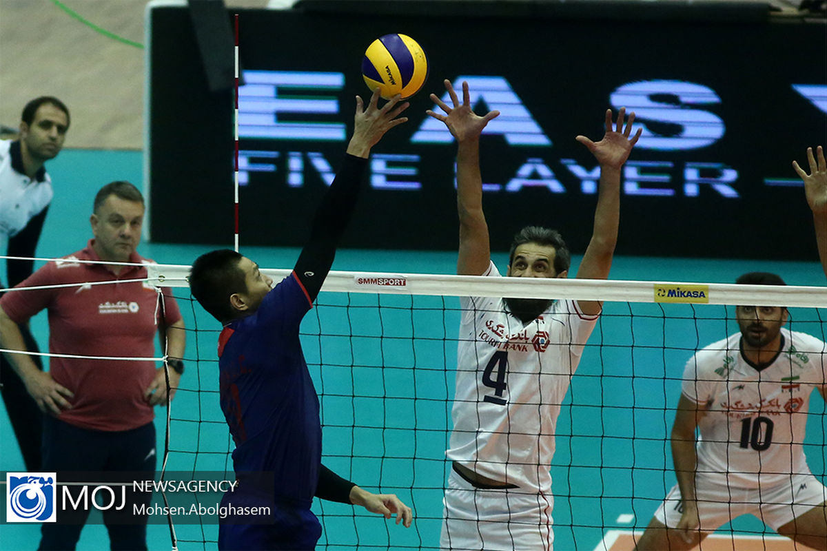دیدار تیم های ملی والیبال ایران و چین تایپه