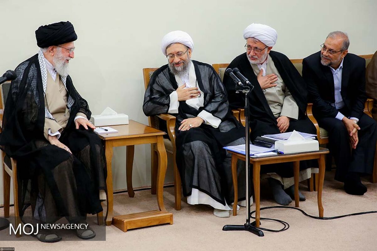 دیدار رئیس و مسئولان قوه قضائیه با رهبر معظم انقلاب اسلامی