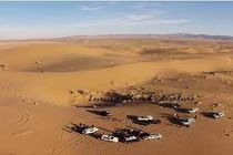 نجات ۱۷ خودروی سواری گم شده در کویر مرنجاب