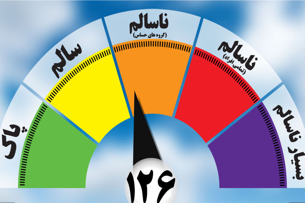 هشدار آلودگی کیفیت هوای مشهد