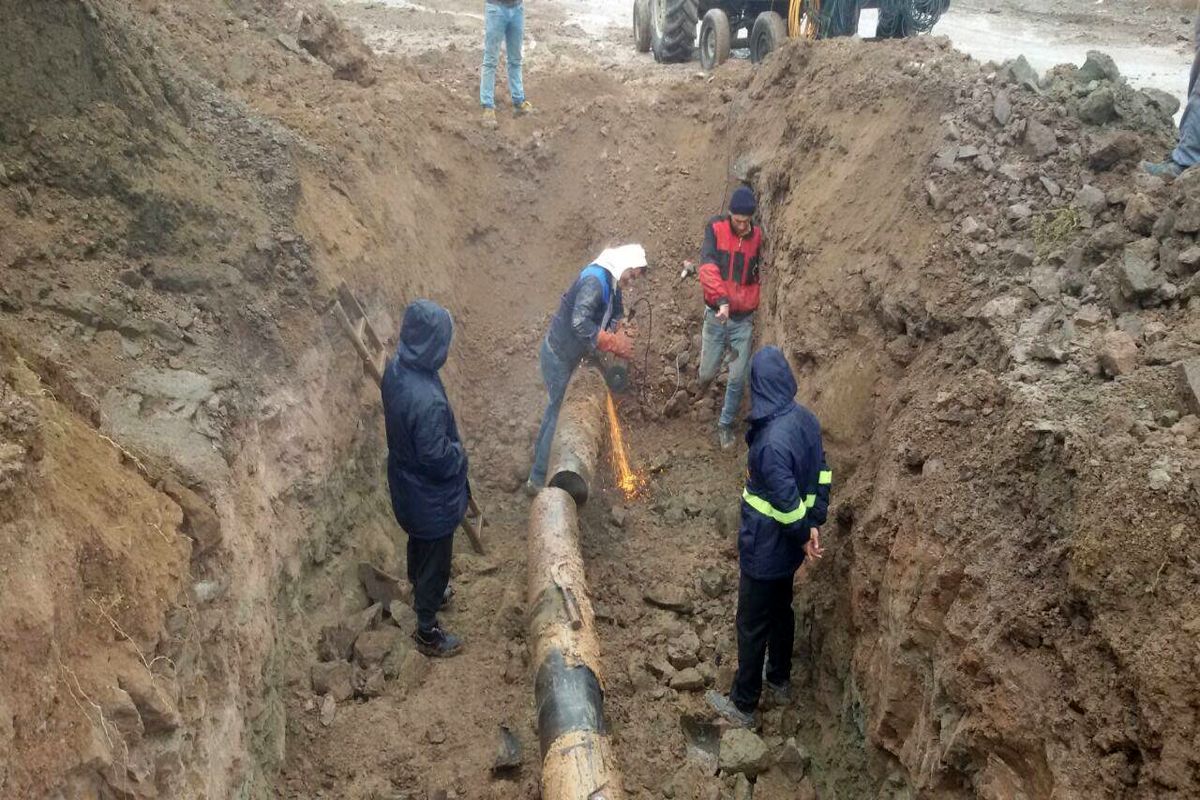 وصل گاز هشت روستای منطقه پیرکوه شهرستان سیاهکل