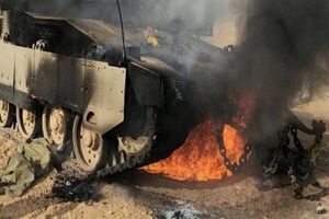 چند نفربر و تانک اسرائیل در حمله راکتی حزب‌الله لبنان منهدم شد