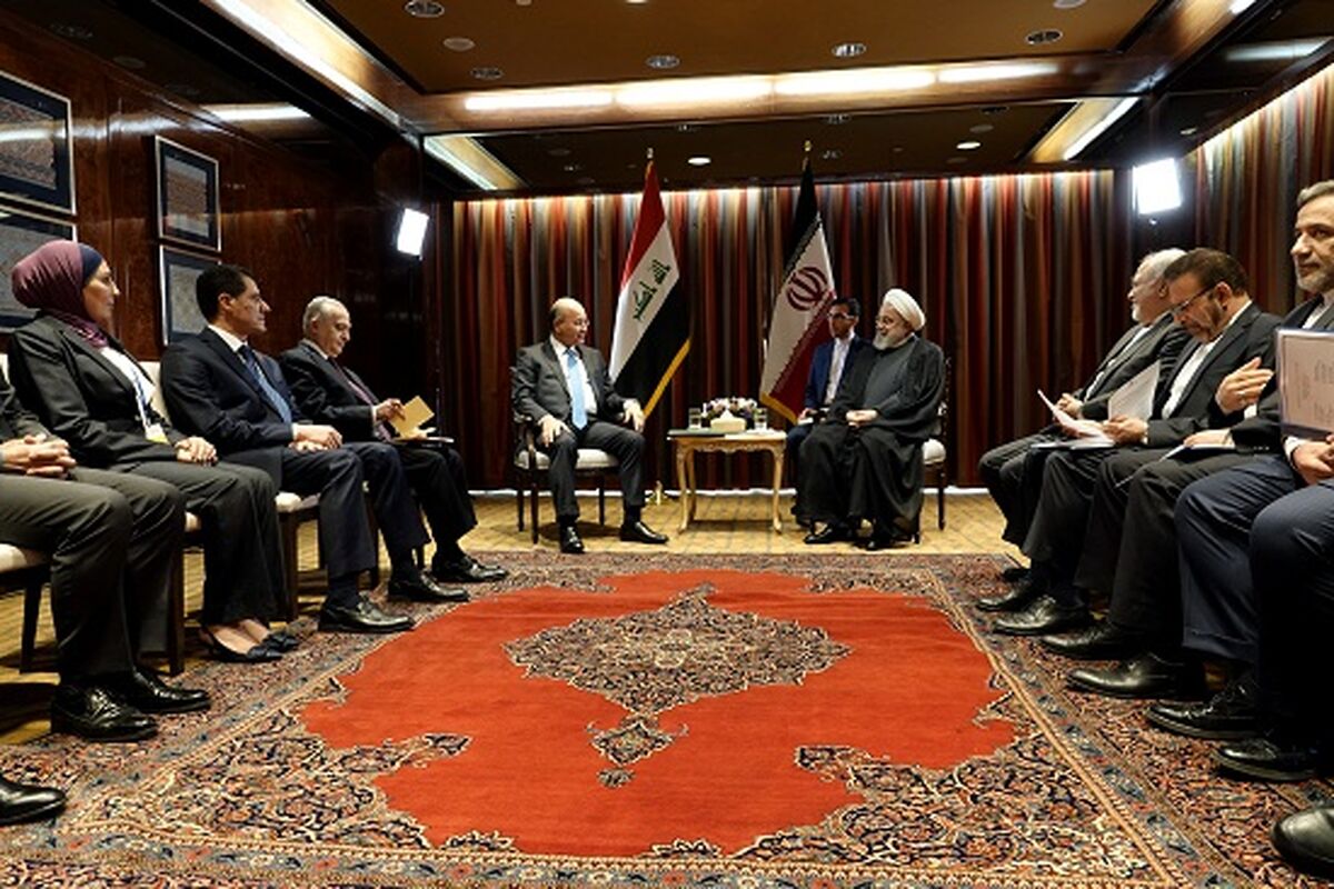 دیدار روحانی با برهم صالح