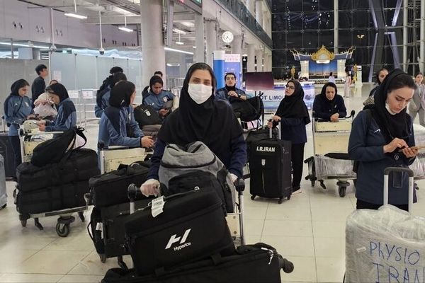 کاروان تیم ملی فوتسال بانوان وارد تایلند شد