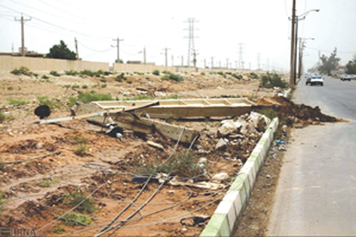 خسارت باران در حاجی آباد
