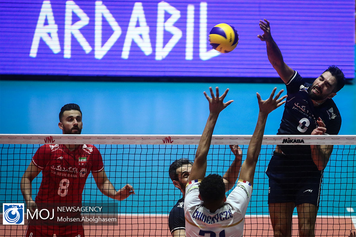 دیدار تیم های ملی والیبال ایران و فرانسه