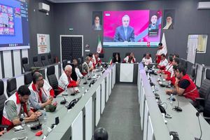 تیم‌های امدادی در بیش از ۶۰ نقطه مورد اصابت در حال امدادرسانی هستند