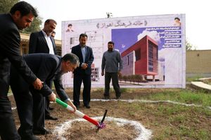 خانه فرهنگ اهواز با حضور وزیر ارشاد گلنگ زنی شد