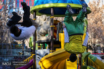 پارکوریست‌های اردبیلی و تبریزی در خانه پارکور اردبیل به رقابت پرداختند