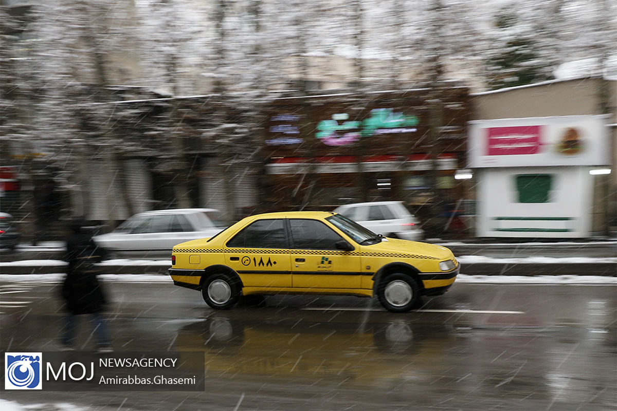 بارش برف زمستانی در تهران