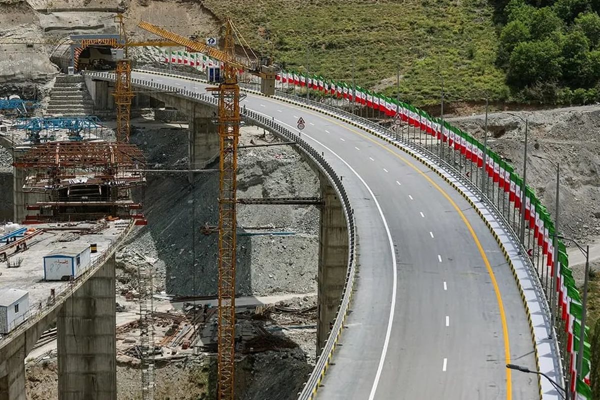 باند شرقی قطعه 2 آزادراه تهران شمال 